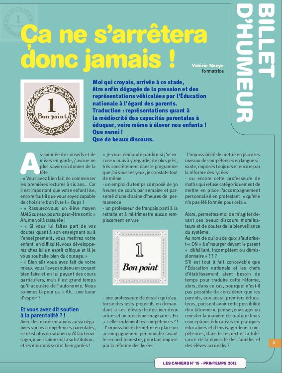 ca ne s'arretera donc jamais