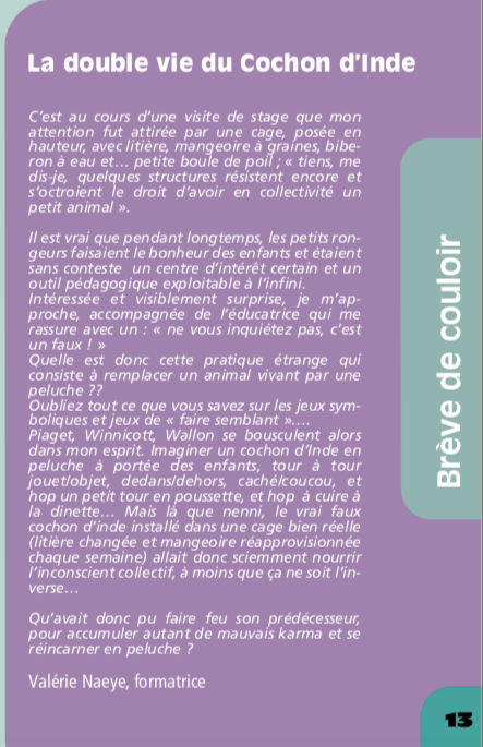 la double vie du cochon d'inde